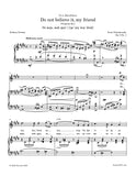 Tchaikovsky - Do not believe it, my friend, Op. 6 No.1