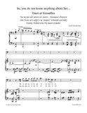 Tchaikovsky - So, you do not know anything about her... Once at Versailles (Tomsky's ballad from Queen of Spades)