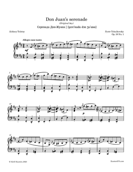 Tchaikovsky - Six songs, op. 38 (complete set)