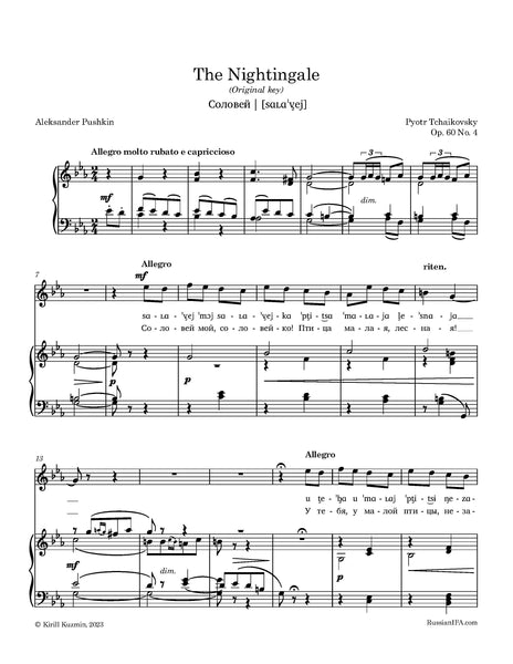 Tchaikovsky - Twelve songs, op. 60 (complete set)