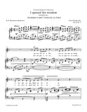 Tchaikovsky - I opened the window, Op. 63 No.2