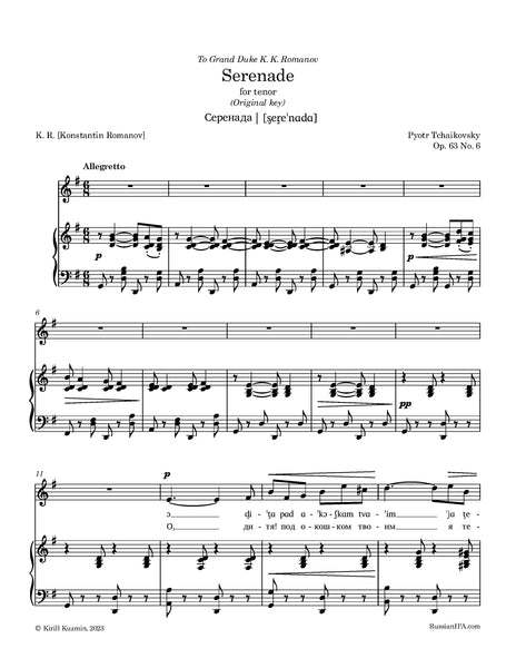 Tchaikovsky - Serenade, Op. 63 No.6