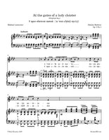 Medtner - At the gates of a holy cloister, Op. 3 No.1