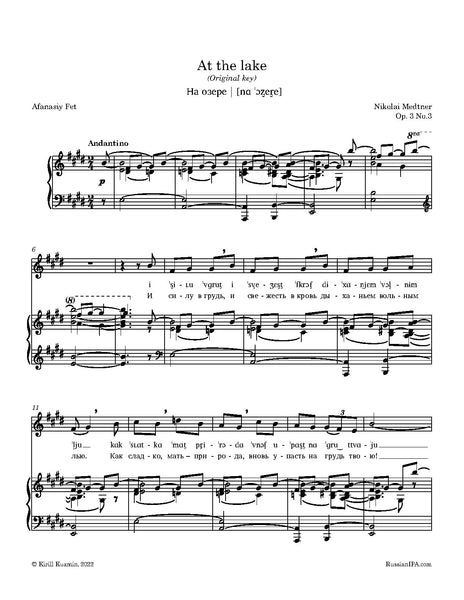 Medtner - At the lake, Op. 3 No.3