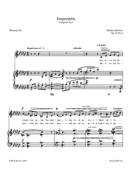 Medtner - Impromtu, Op. 37 No.3