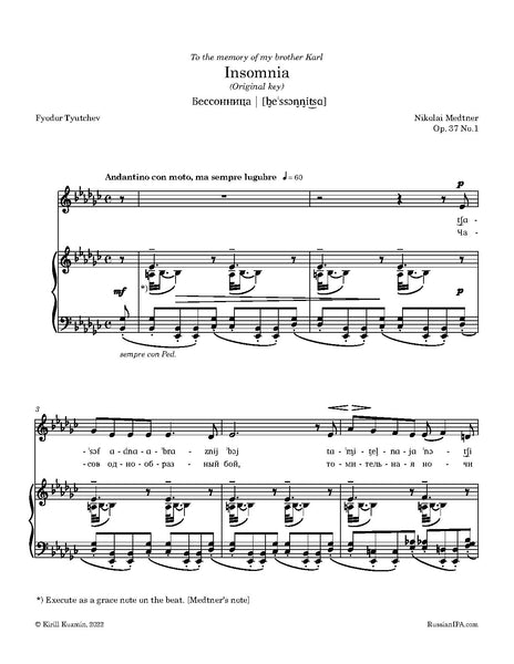 Medtner - Insomnia, Op. 37 No.1
