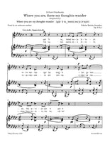 Rimsky-Korsakov - Where you are, there my thoughts wander, Op. 8 No.1